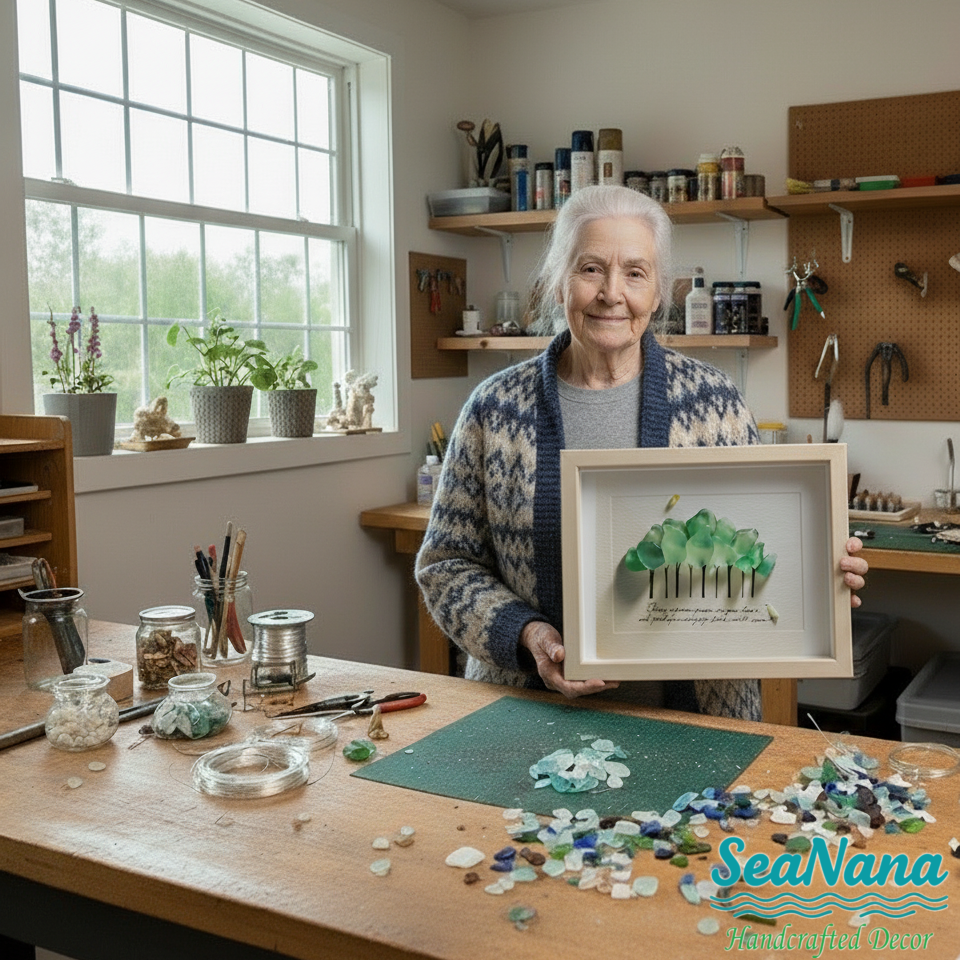 Sea Glass Forest And Bird Come From The Heart