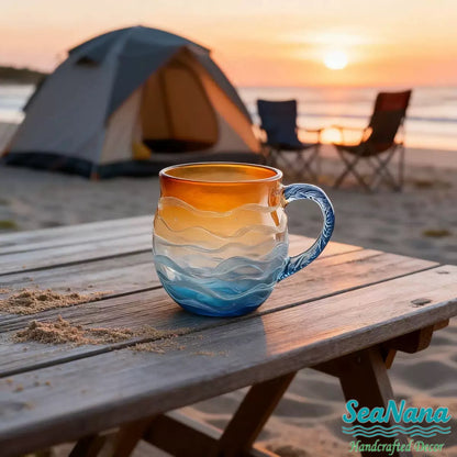 🎄Christmas Best Gifts🎁 from Sea Sunset🌅 Wave Artisan Mug