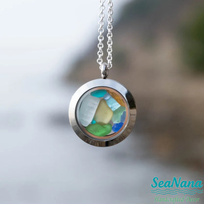 Floating Sea Glass Necklace