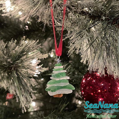 🔥LAST DAY 49% OFF - 🎄Lake Erie Sea Glass Christmas Tree Ornament