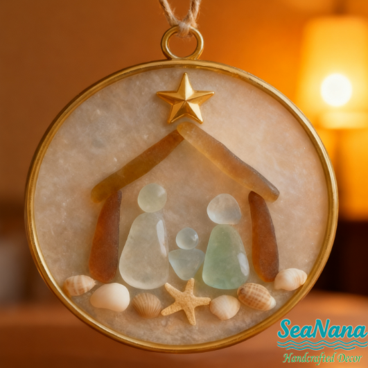 Coastal Nativity Ornament
