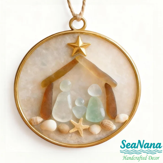 Coastal Nativity Ornament