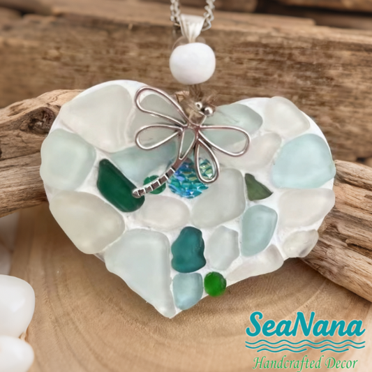 🔆Handmade Sea Glass Heart — A Little Piece of Peace