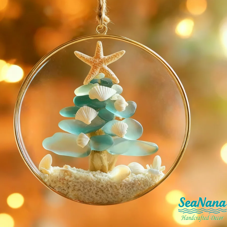 🎄 Handcrafted Sea Glass Christmas Tree Collection