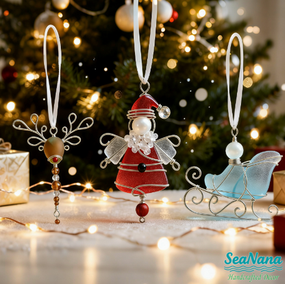 🎄 Early Christmas Deal — Save Up to 30%! — Handcrafted Sea Glass Christmas Ornament