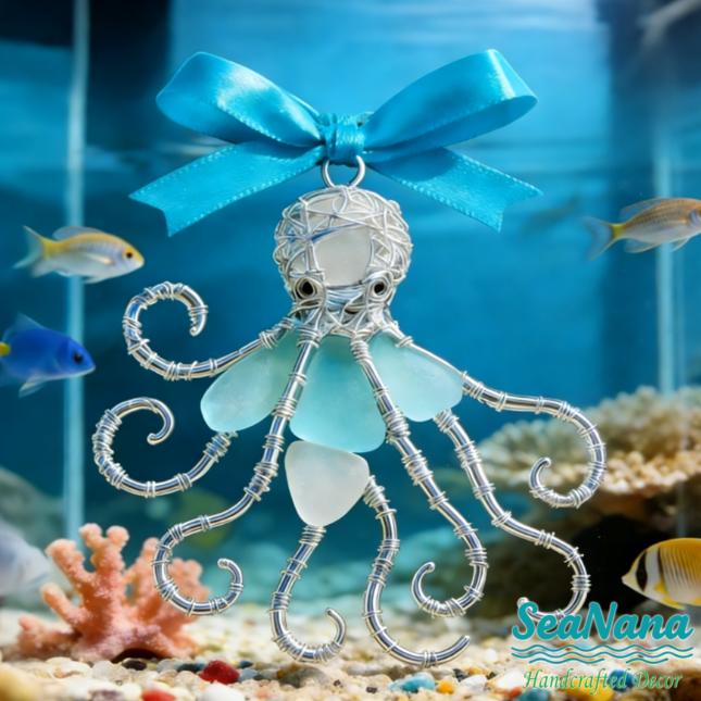 🔥Hand-Wrapped Sea Glass Collection💎Timeless Coastal Art