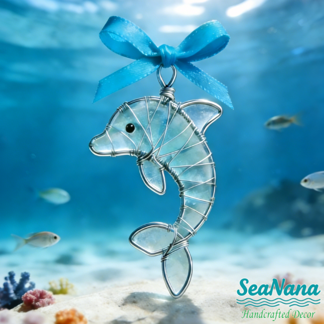 🔥Hand-Wrapped Sea Glass Collection💎Timeless Coastal Art