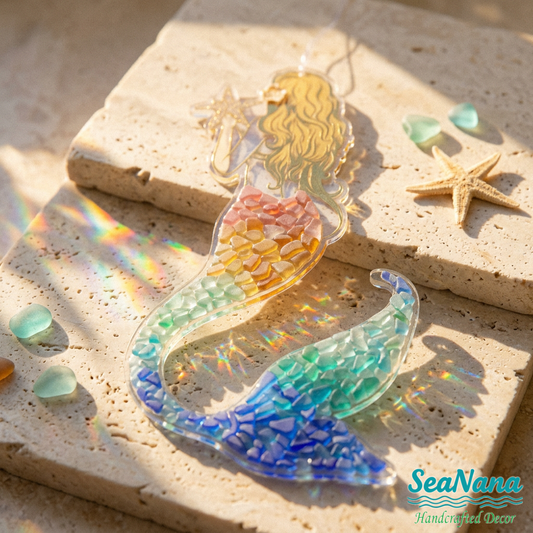 🌊Sea Glass Mermaid Pendant