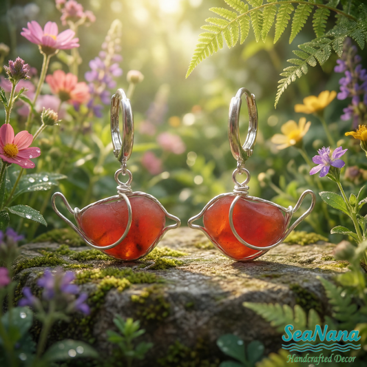 💐🐦Chirp of Spring: Handmade Sea Glass Bird Earrings – Wear the Joy of Nature
