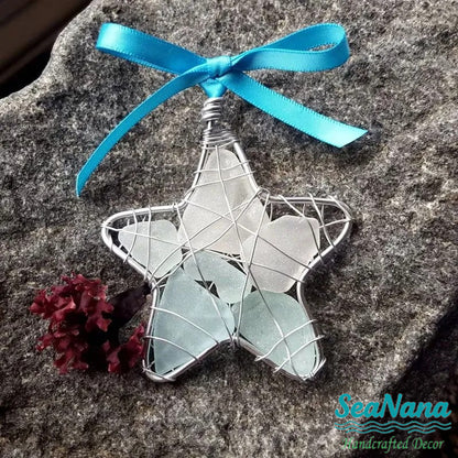 ⭐Sea Glass Star Gift❤️bring joy and good fortune.🧡