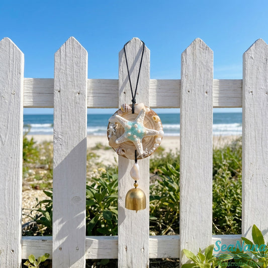 🌟 Handcrafted Spinning Starfish Wind Chime: A Coastal Treasure That Brings Ocean Breeze to Your Home