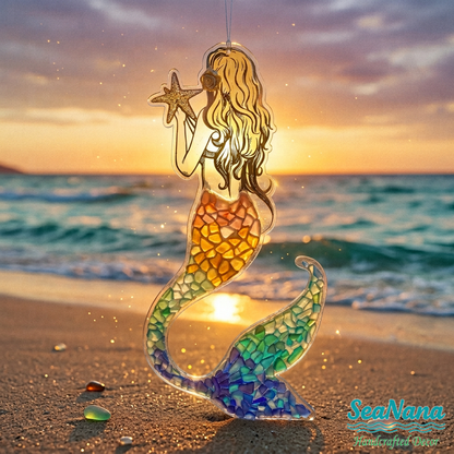 🌊Sea Glass Mermaid Pendant