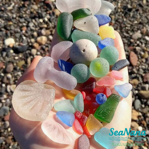⭐Sea Glass Star Gift❤️bring joy and good fortune.🧡