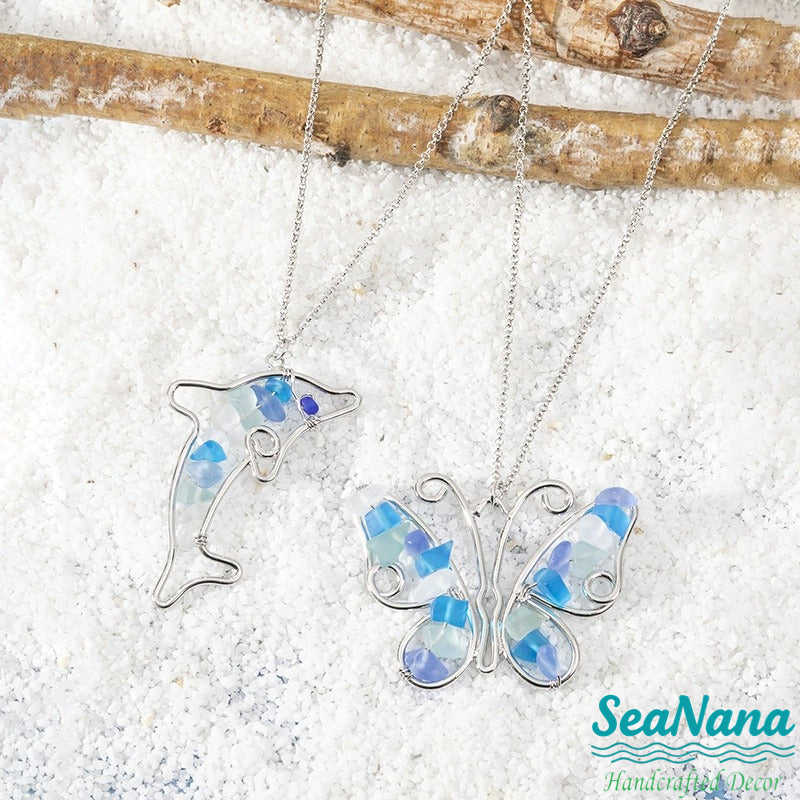 Colorful Sea Glass Necklaces