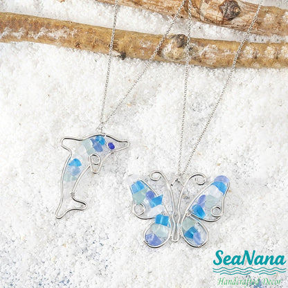 Colorful Sea Glass Necklaces