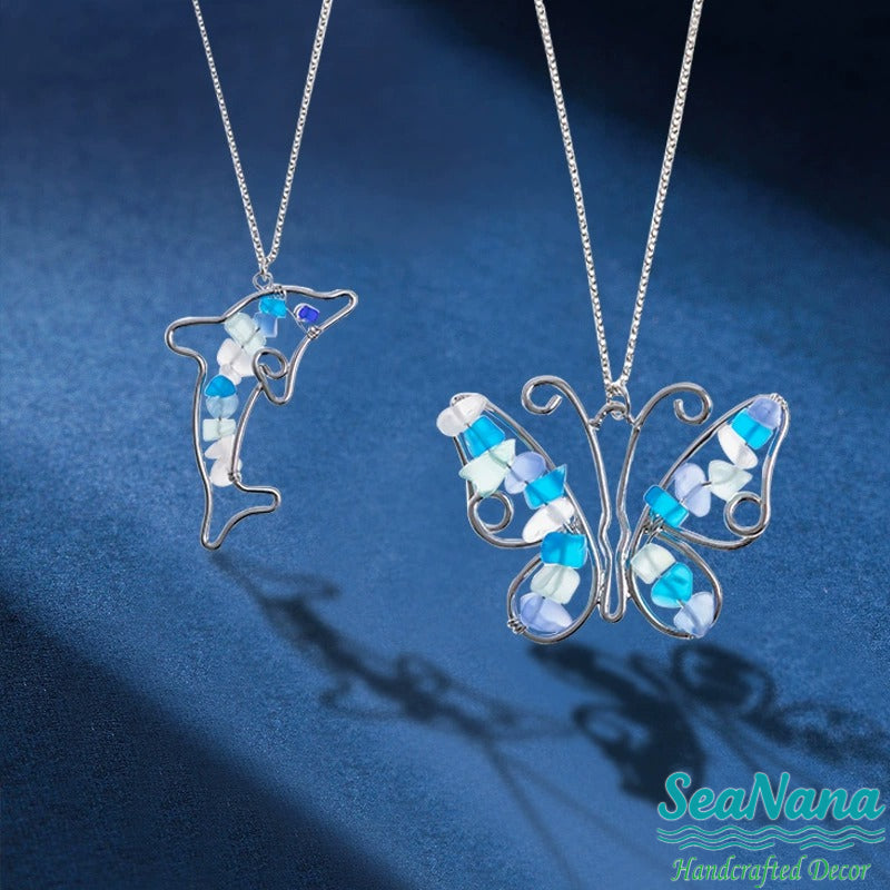 Colorful Sea Glass Necklaces