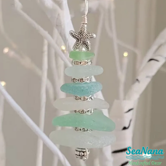 Sea Glass Christmas Tree Ornament